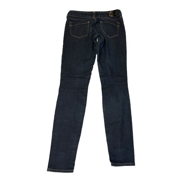 Express Womens Size 0 Denim Jeans Blue Ultra Skinny Low Rise Dark Wash - Picture 3 of 8